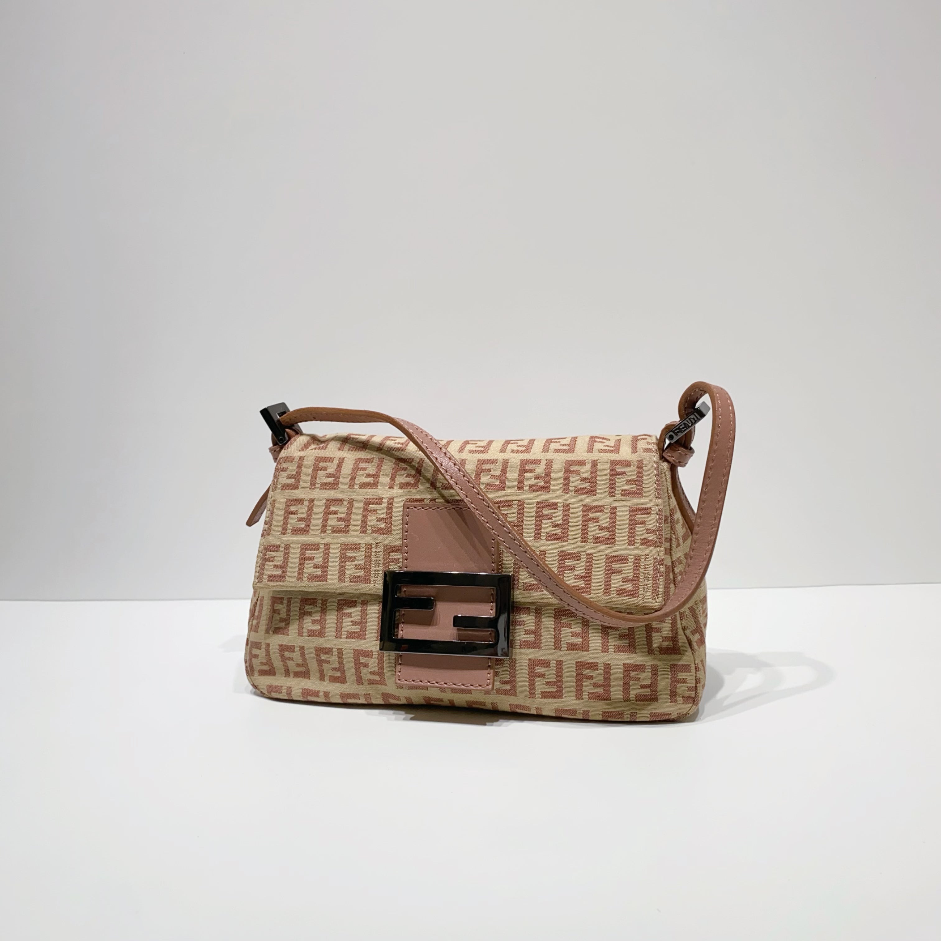 No.3972-Fendi Vintage Zucchino Mini Mama Baguette Bag
