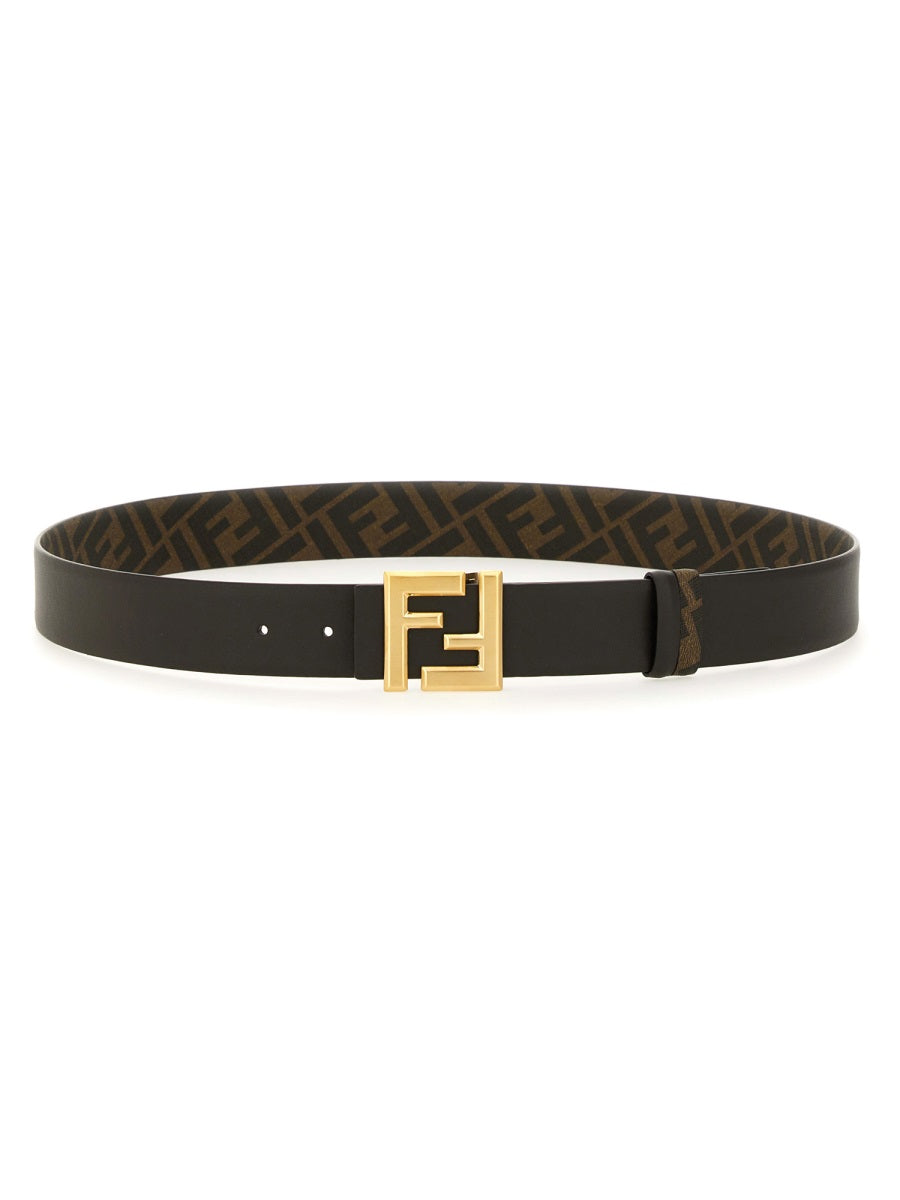 FENDI Squared FF Leather Belt