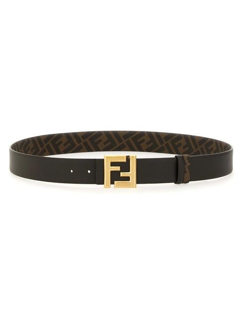 FENDI Squared FF Leather Belt