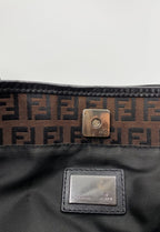 Fendi mini Tote in Brown Zucca Canvas