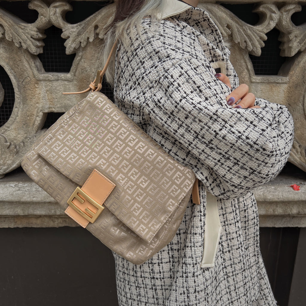 Fendi Zukka Mamma Baguette Shoulder Bag TWS