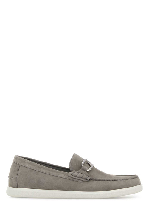 FENDI Suede O Lock Light Loafers