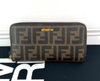 Fendi Zucca Zip Around Wallet