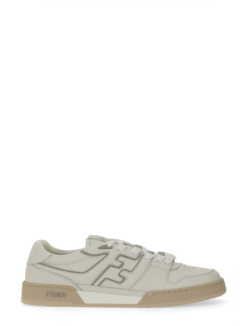 FENDI Classic Leather Sneakers with Rubber Sole - SS25