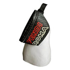 Fendi Roma Fendigraphy Nero and Rosso Leather Belt Bag