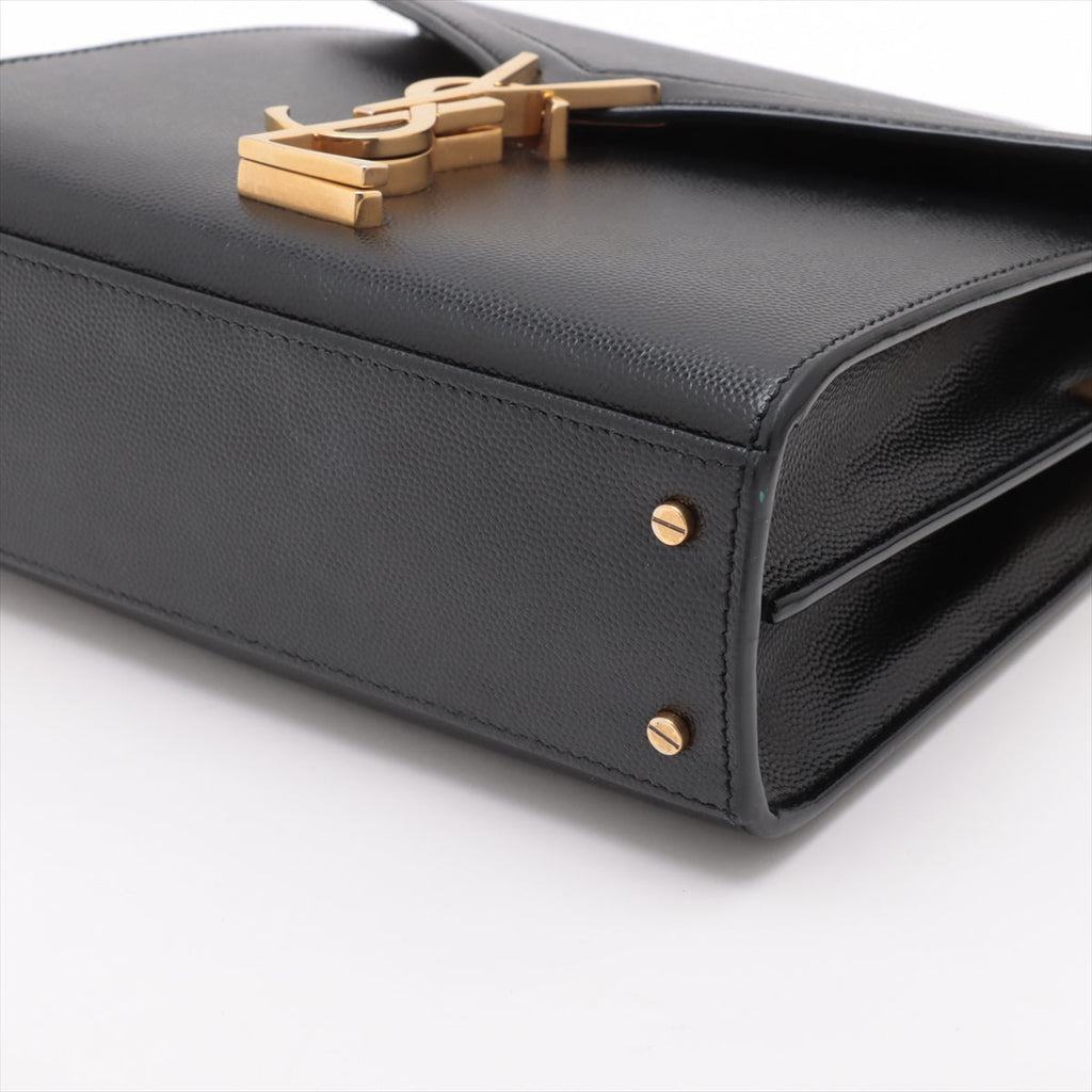 Saint Laurent  Cassandra Leather 2WAY Bag Black 623930