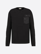 Pocket Patch Long Sleeve T-Shirt Black Dior
