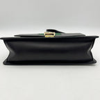 GUCCI Calfskin Small Sylvie Shoulder Bag Black 2504201806