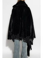 Balenciaga Balenciaga Asymmetrical Cut Faux Fur, Women's, Black