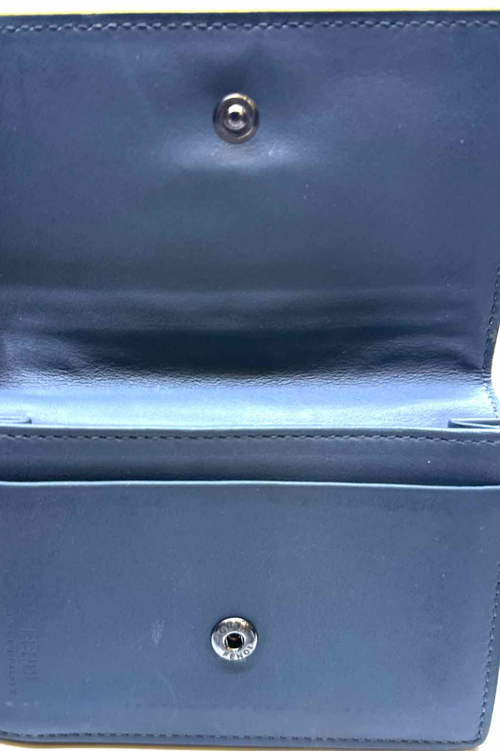 FENDI Grey Leather Wallet