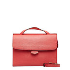 FENDI Top Handle Handbag Crossbody Bag Leather Pink Ladies