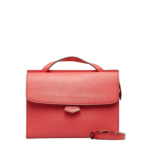 FENDI Top Handle Handbag Crossbody Bag Leather Pink Ladies