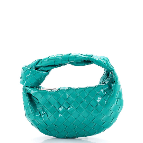 Bottega Veneta Jodie Hobo Intrecciato Patent Mini