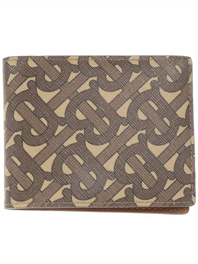 Burberry Monogram Print Bicycle Wallet Brown