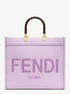 Fendi Sunshine Logo Medium Tote Bag Purple