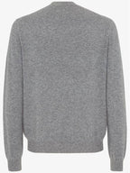 Fendi Crew Neck Wool Sweatshirt Grey