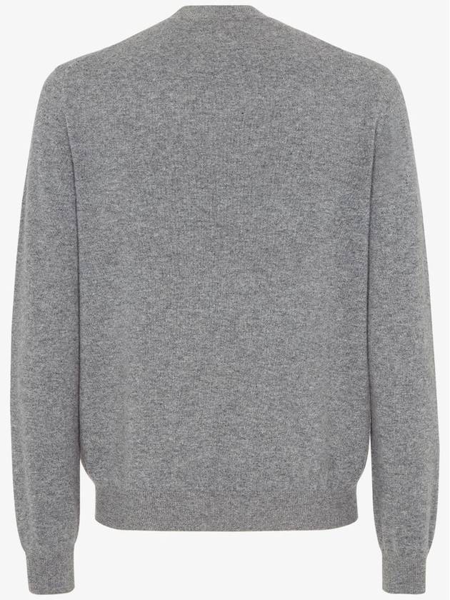 Fendi Crew Neck Wool Sweatshirt Grey