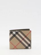 Burberry Check Half Wallet Beige