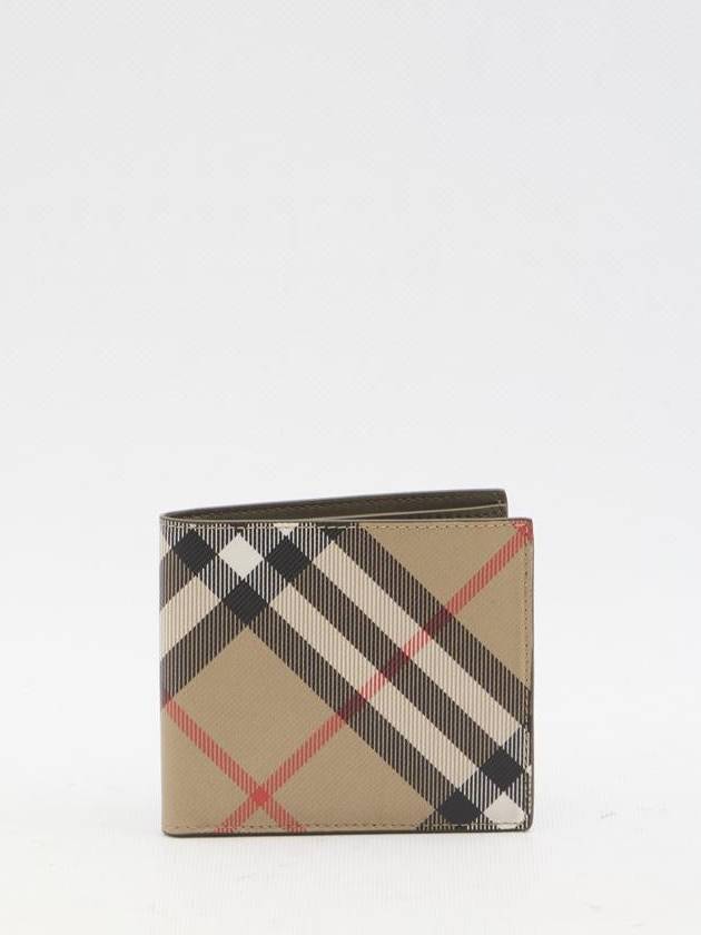 Burberry Check Half Wallet Beige