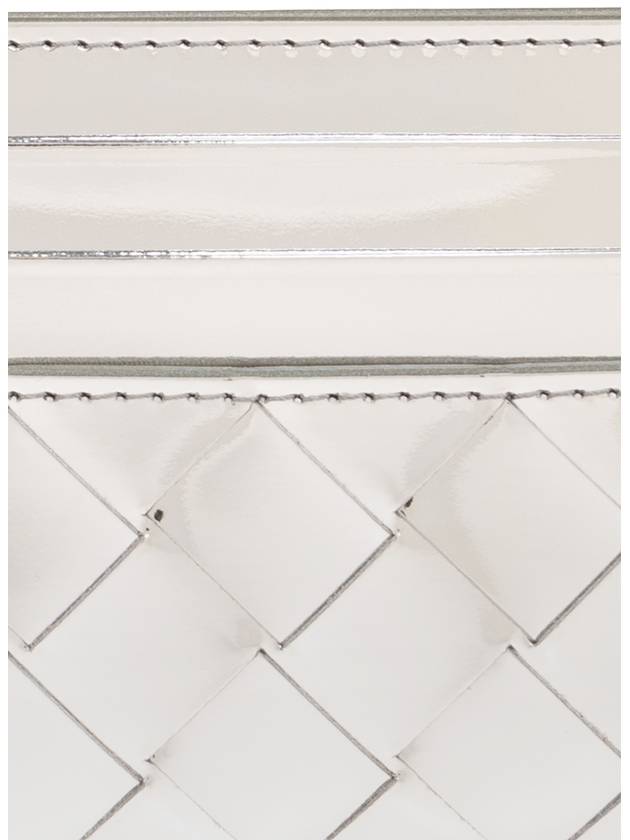 Bottega Veneta Intrecciato Card Wallet Silver