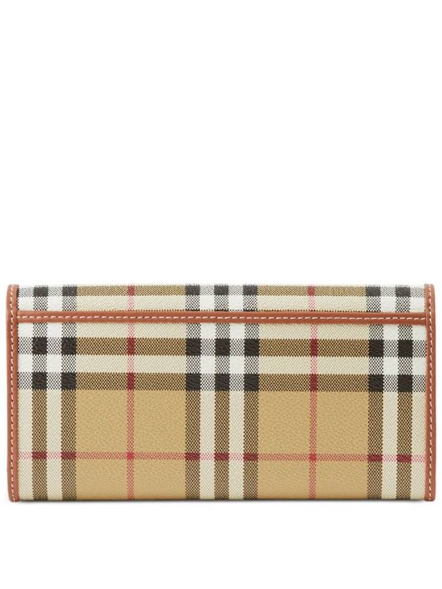 Burberry Check Long Wallet Beige