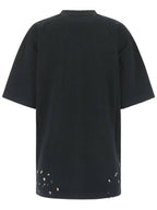 Balenciaga 90/10 Slogans Print Large Fit Short Sleeve T-Shirt Black
