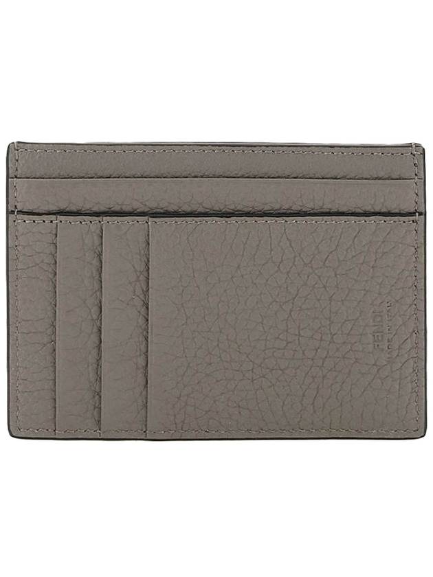 Fendi FF Baguette Zipper Card Wallet Grey