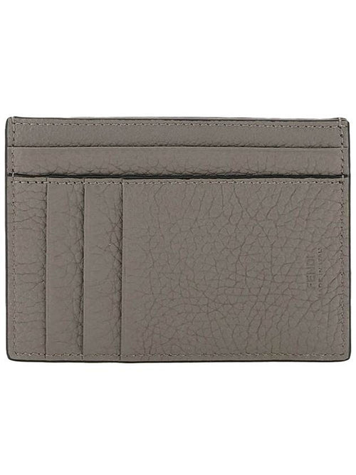 Fendi FF Baguette Zipper Card Wallet Grey