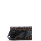 F is Fendi Convertible Belt Bag Leather with Zucca Embossed Detail