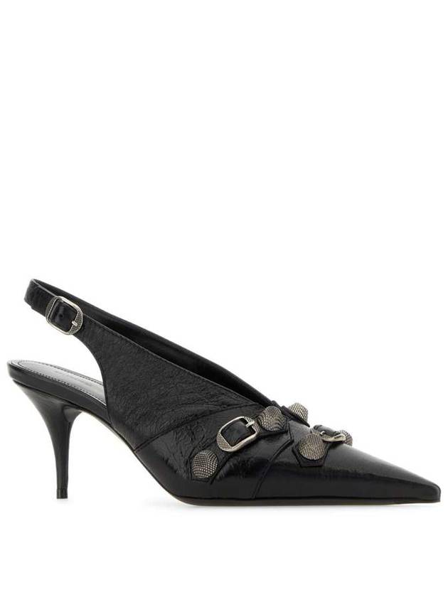 Balenciaga Cagole Slingback Heels Black