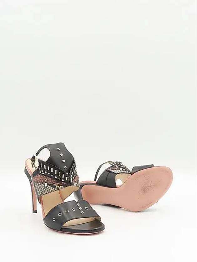 Fendi Smith Market used luxury goods black sandals women s shoes