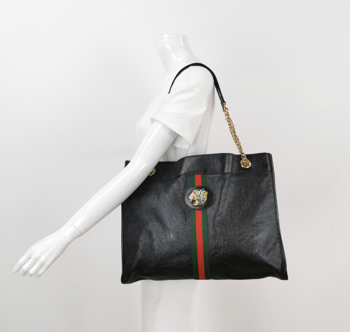 Gucci Rajah tote Bag Large 43cm Black 027850900008