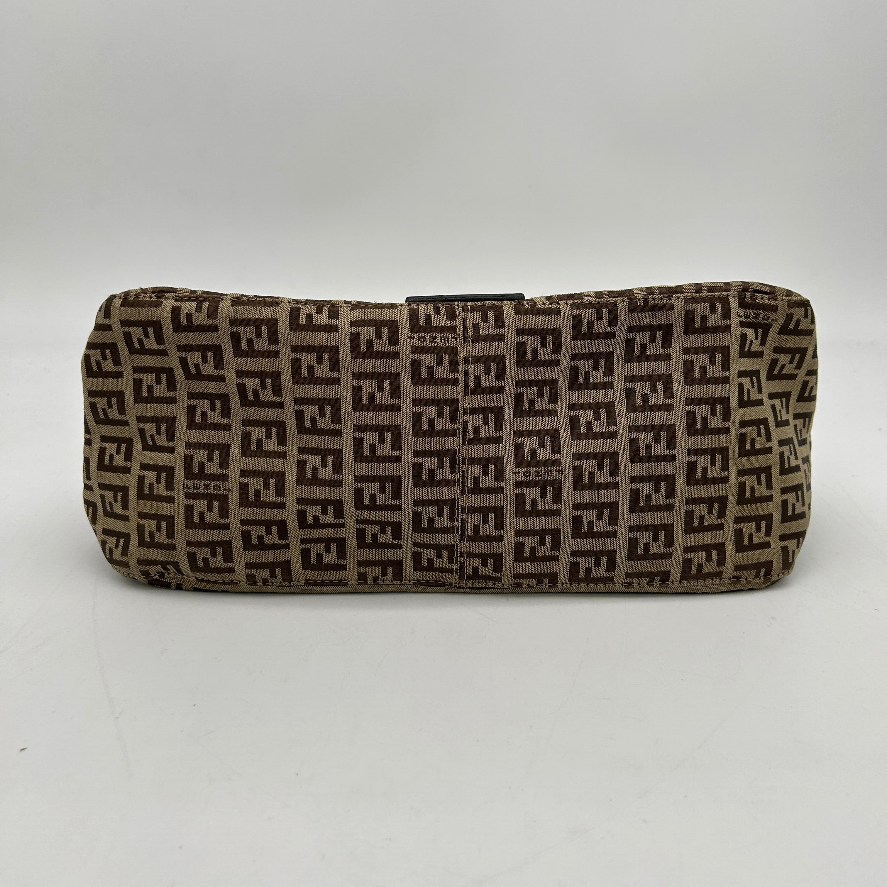 Fendi Brown Canvas Shoulder Bag Medium