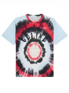 CELINE Tie Dye Cotton Jersey Short Sleeve T Shirt