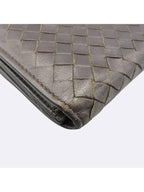 Bottega Veneta 134075 Brown Intrecciato Nappa Continental Long Wallet