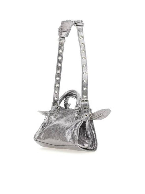 Balenciaga Neo Cagole City XS Shoulder Bag Silver