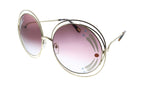 Chloe CE114SRI Gold Round Sunglasses