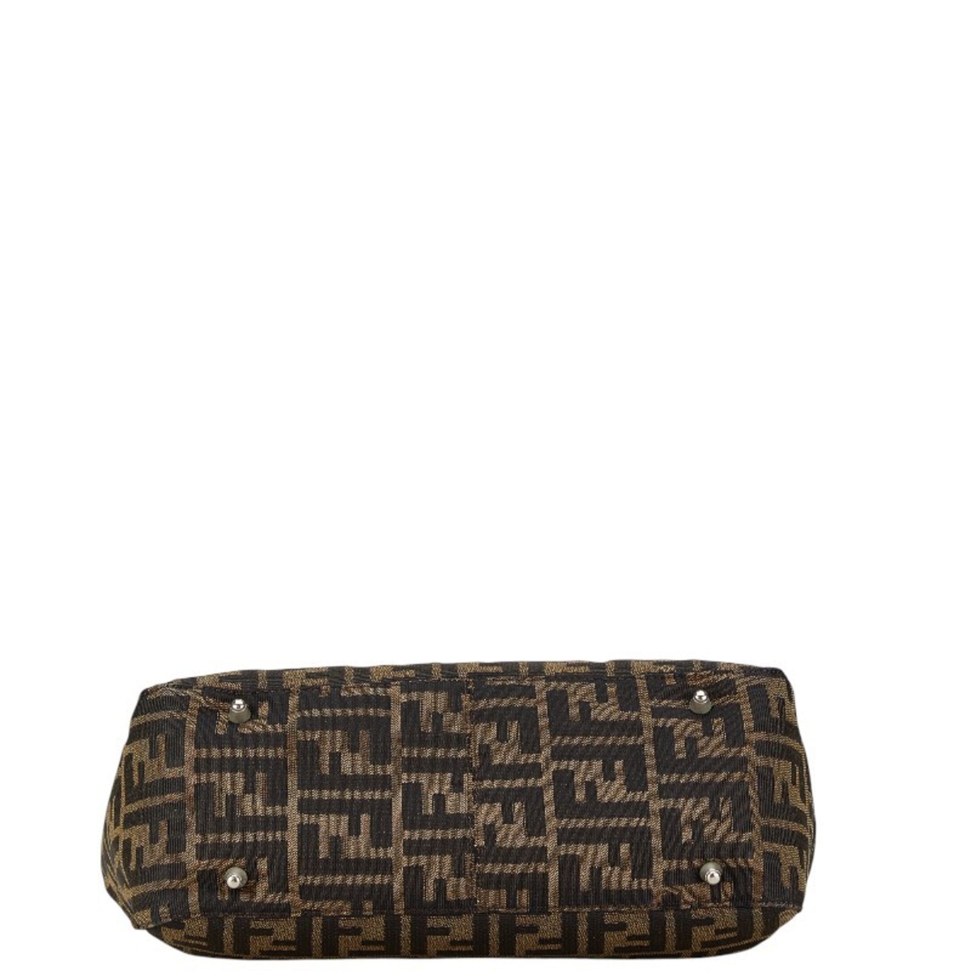 Fendi   Canvas Leather Tote Bag ()