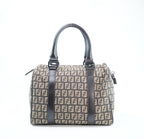 Fendi Zucchino Canvas Boston Bag - '10s