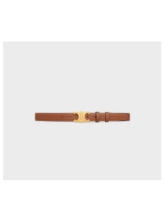 CELINE Triomphe Medium Calfskin Belt Brown
