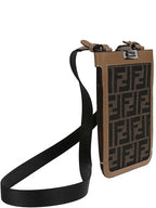 Fendi Peekaboo Phone Case Cross Bag Brown