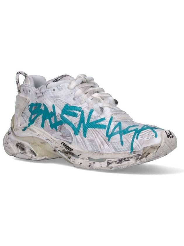 Balenciaga Runner Graffiti Low Top Sneakers White