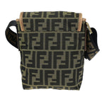 Fendi Zucca  Canvas Shoulder Bag ()