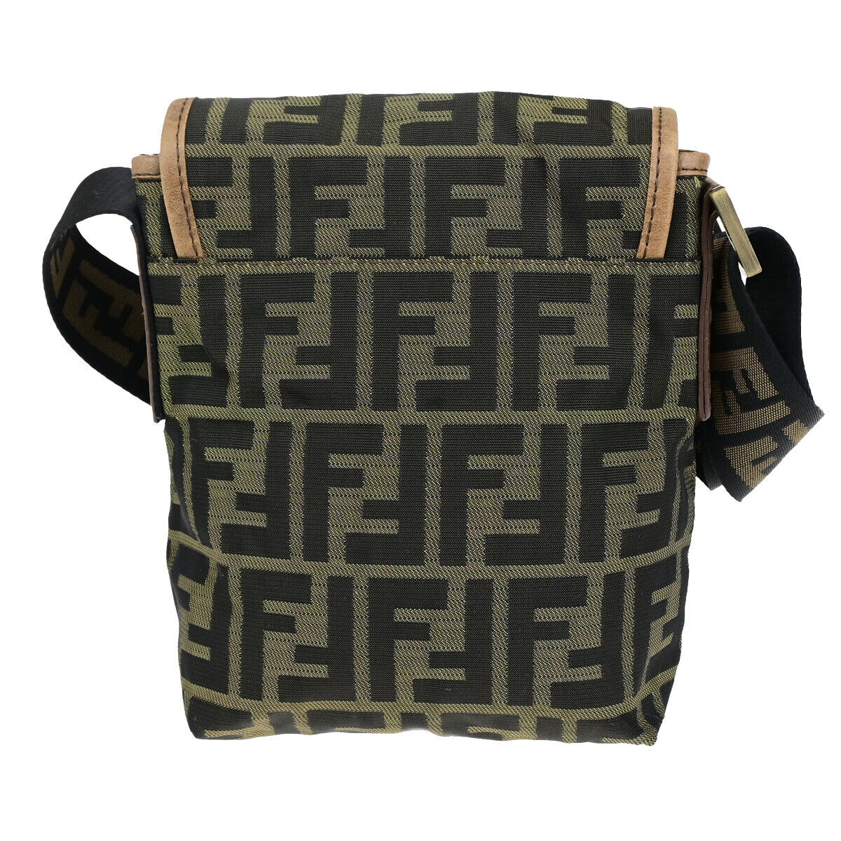 Fendi Zucca  Canvas Shoulder Bag ()