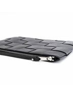 Bottega Veneta Intrecciato Weaving Strap Clutch Bag Black