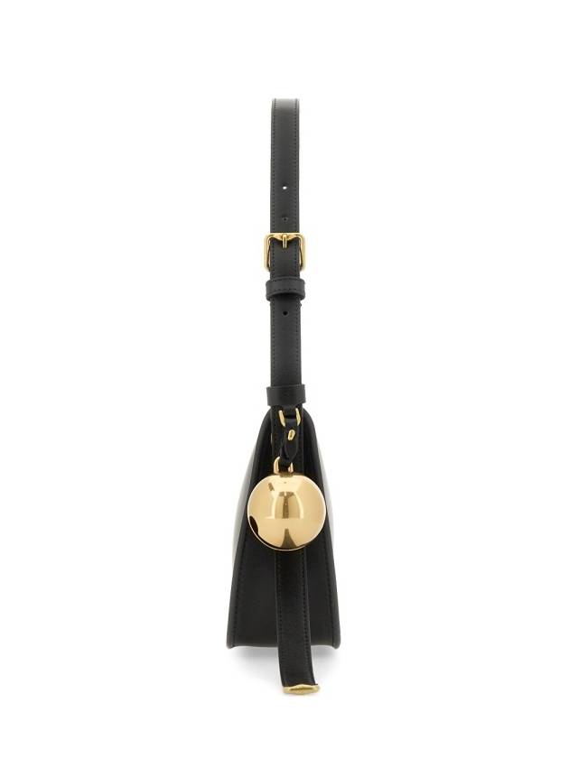 Burberry Shield Leather Small Shoulder Bag Black