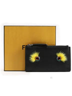 Fendi Women's Monster Card Wallet Black