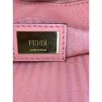 Fendi Vitello Elite Flamingo Petite 2Jours Tote Ecstasy Shoulder crossbody Bag