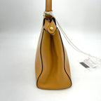 FENDI Vitello Zucca Large Peekaboo Iconic Satchel Yellow Tobacco 223385 | FASHIONPHILE LA19541
