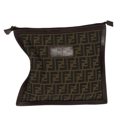 Fendi Zucca  Canvas Clutch Bag ()